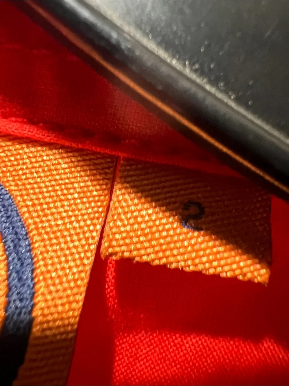 Tory Burch Orange Top with Gold Buttons and Signature Logo
